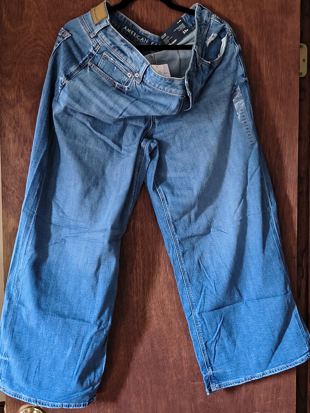 American Eagle Outfitters Women's Size 16 Wide Leg Jeans - Blue